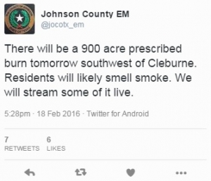 Johnson Co Controlled Burn
