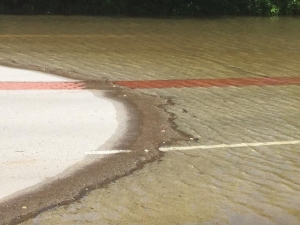A flooded road in Grapevine in 2015.