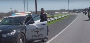 ftw cop spraying bikers