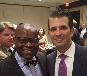 Dallas Businessman Edward Okpa and Donald Trump Jr. Courtesy of: dallasnews.com