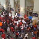Protesters getting leeway