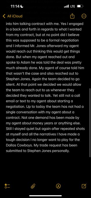 Micah Parsons Posts Request for Trade from Dallas Cowboys. Micah Parsons Posts Request for Trade from Dallas Cowboys.